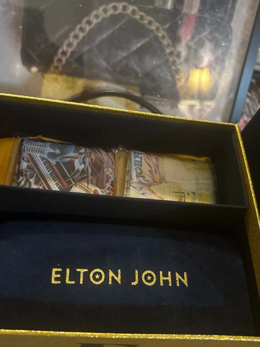 Elton John Women's Oval Sunglasses in Gray, comes w/ COA